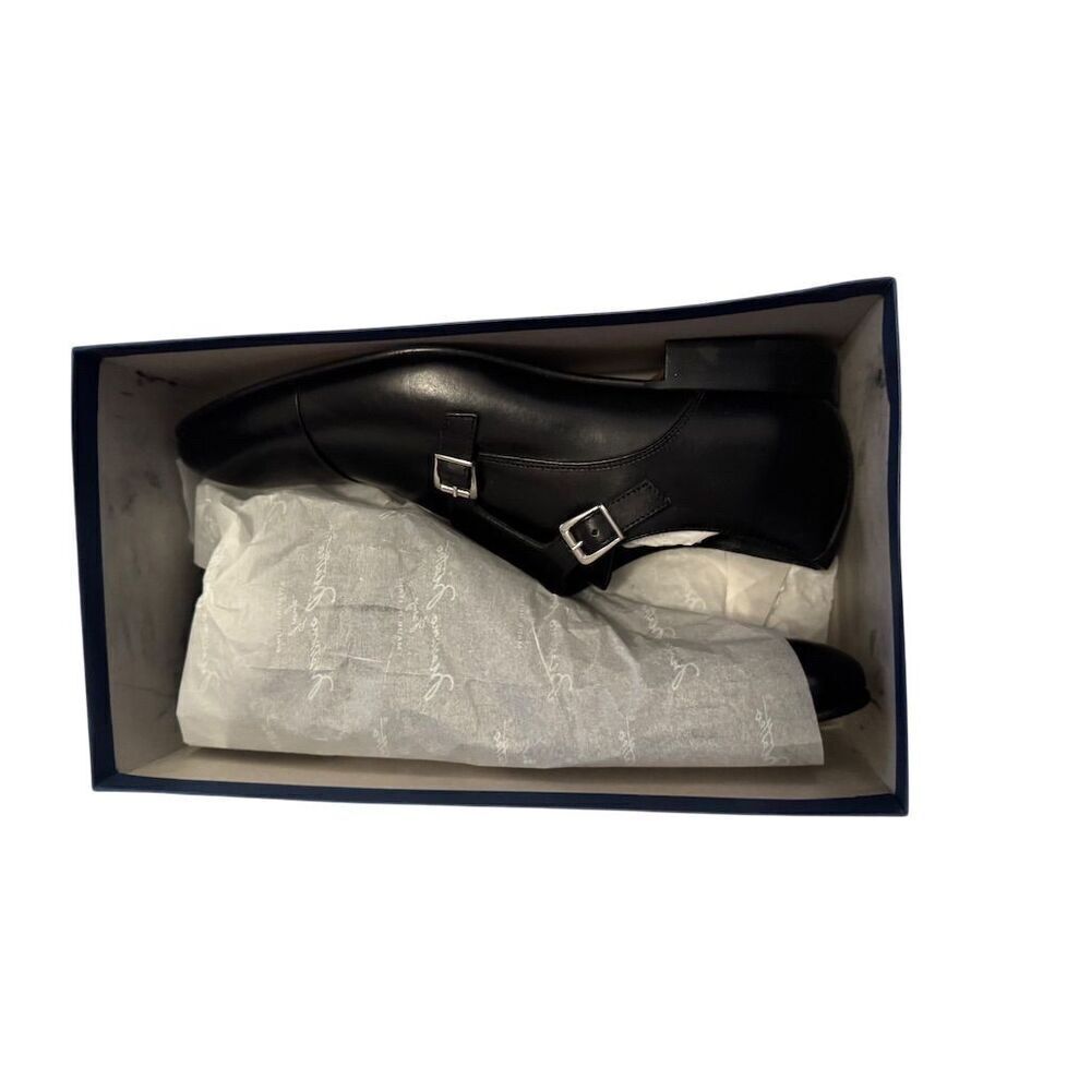 Massimo Matteo Men's Black Double Monk Strap Dress Shoes Size 13 M - Picture 9 of 9